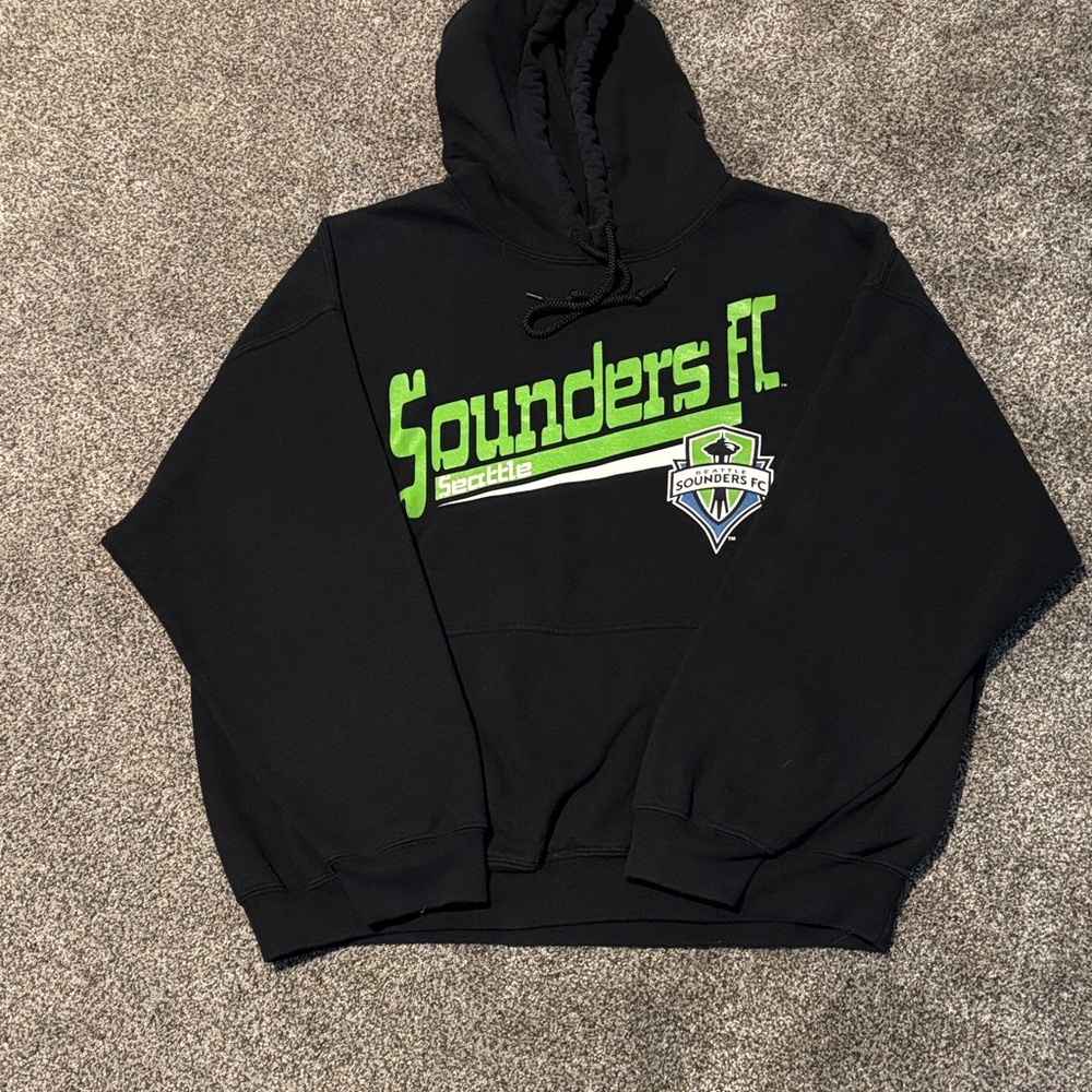 Sounders FC Black Hoodie XL